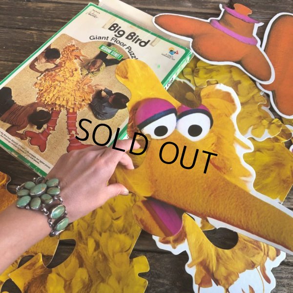 画像4: 70s Vintage Sesame Street Big Bird Giant Puzzle 180cm! (T556) (4)
