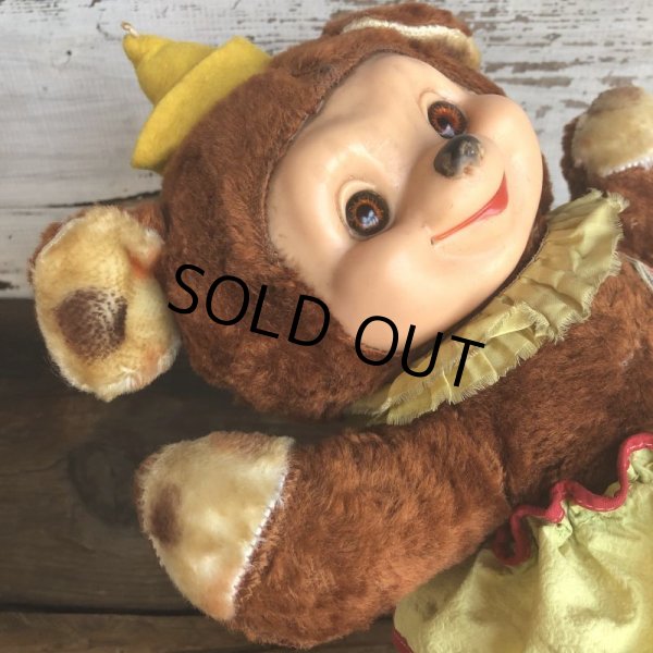 画像6: Vintage Rubber Face Doll Ideal Clown Bear (T558) (6)