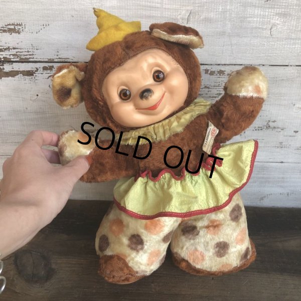 画像11: Vintage Rubber Face Doll Ideal Clown Bear (T558) (11)