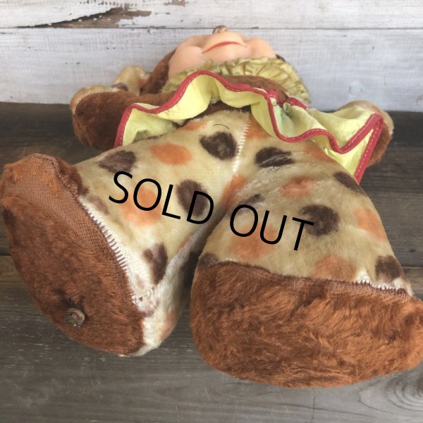 画像9: Vintage Rubber Face Doll Ideal Clown Bear (T558) (9)