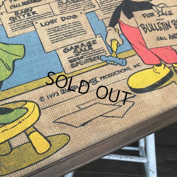 画像6: 70s Vintage Walter Lantz Andy Panda Burlap Art (T566) (6)