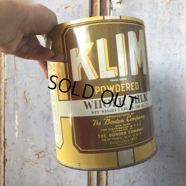 画像8: Vintage KLIM Whole Milk 5 Can THE BORDEN COMPANY (T576） (8)