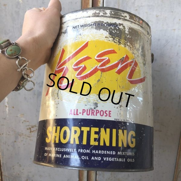 画像9: Vintage Keen Shortening 8 Pounds Can (T574） (9)
