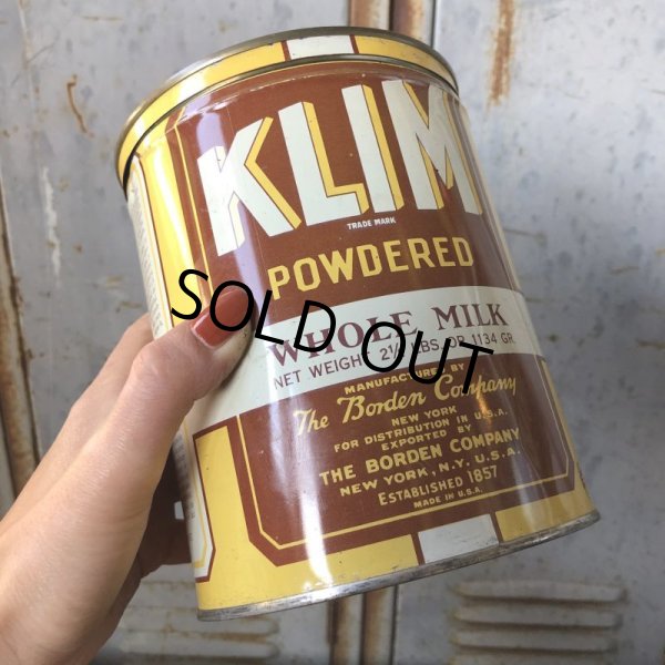 画像7: Vintage KLIM Whole Milk 2 1/2 Can THE BORDEN COMPANY (T575） (7)