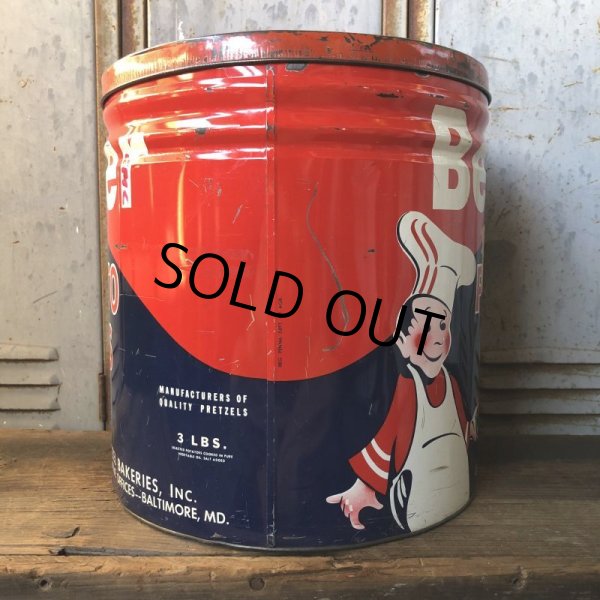 画像3: Vintage Becker Potato Chips Tin Can (T573) (3)