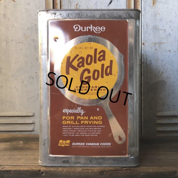 画像2: Vintage Kaola Gold Vegetable Shortening 35LBS Can (T580) (2)