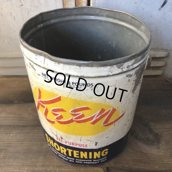 画像7: Vintage Keen Shortening 8 Pounds Can (T574） (7)