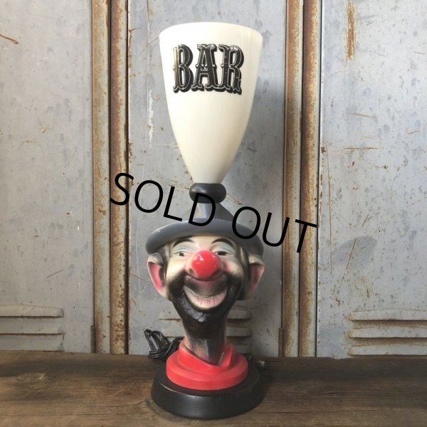 画像1: Vintage Red Nose Drunken Hobo BAR Lamp (T582)   (1)