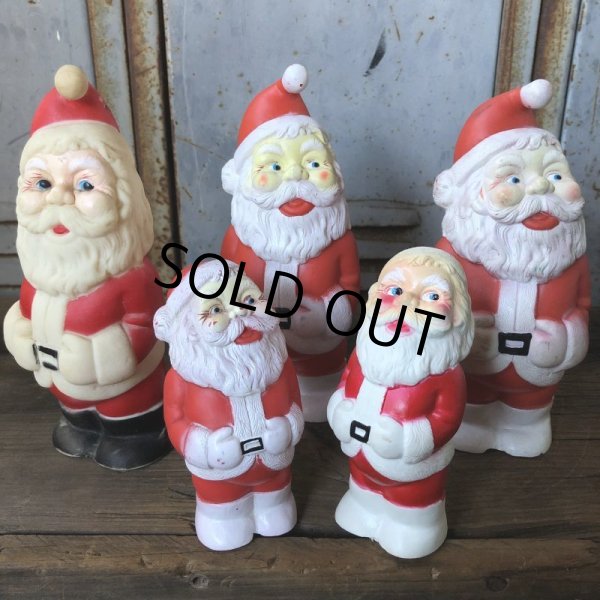 画像9: Vintage Santa Claus Rubber Doll 20cm (T539) (9)