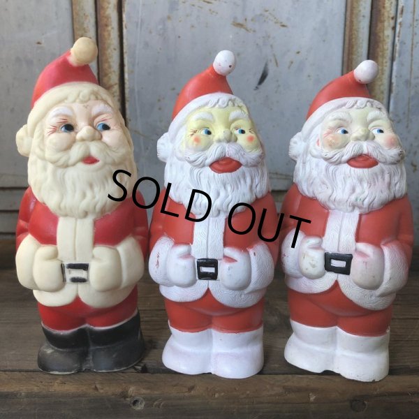 画像9: Vintage Santa Claus Rubber Doll 19.5cm (T540) (9)