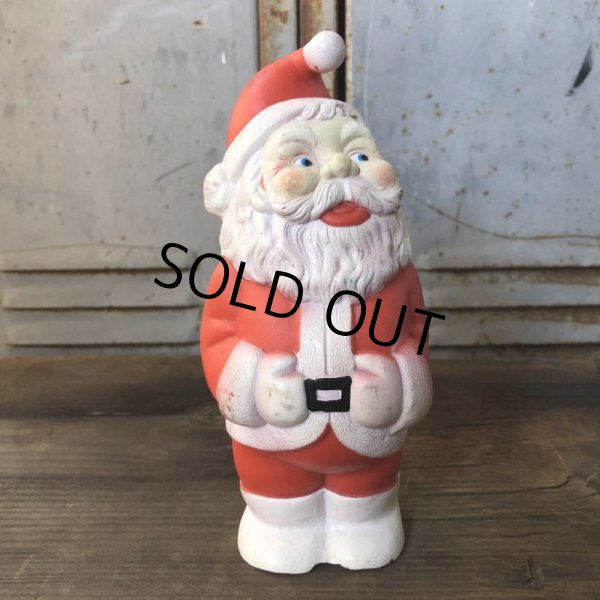 画像1: Vintage Santa Claus Rubber Doll 19cm (T541) (1)