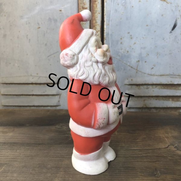 画像2: Vintage Santa Claus Rubber Doll 19cm (T541) (2)
