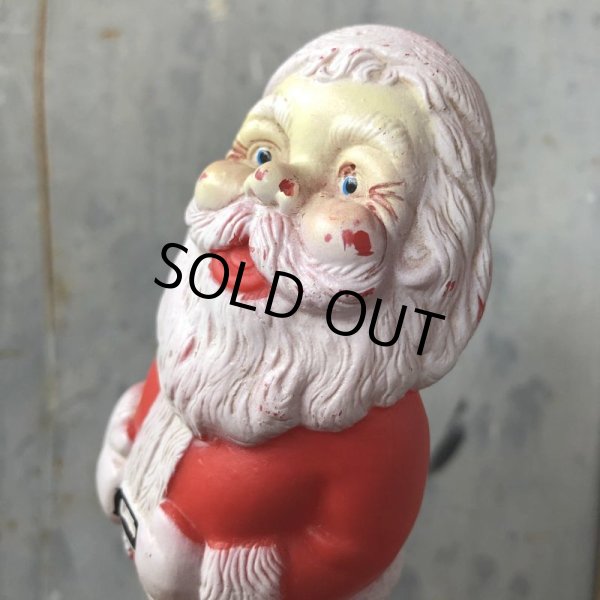 画像6: Vintage Santa Claus Rubber Doll 12.5cm (T543) (6)