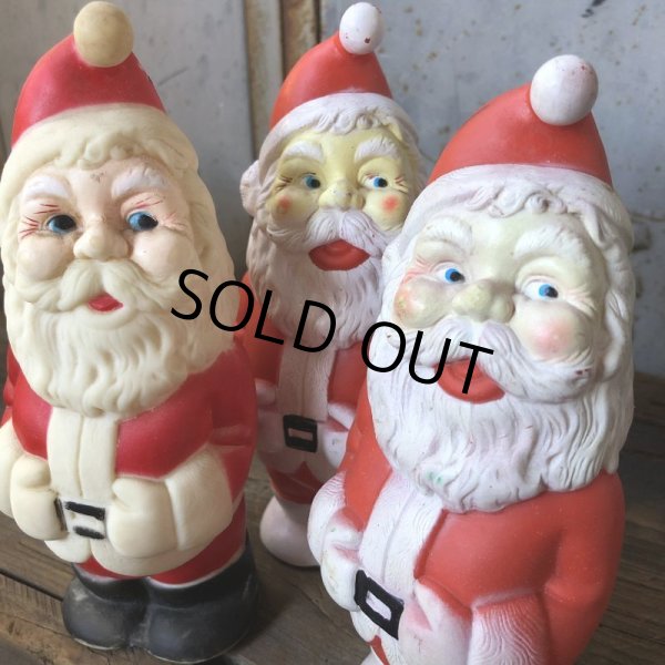 画像10: Vintage Santa Claus Rubber Doll 19.5cm (T540) (10)