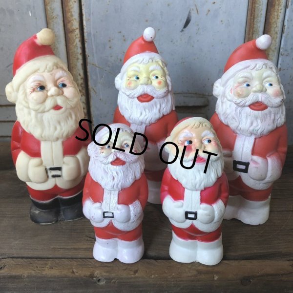 画像9: Vintage Santa Claus Rubber Doll 19cm (T541) (9)