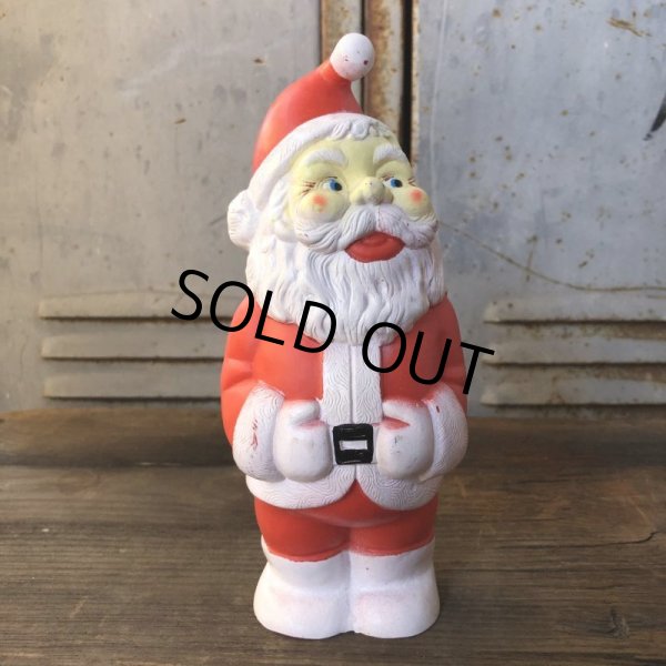 画像1: Vintage Santa Claus Rubber Doll 19.5cm (T540) (1)