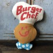 画像1: 70s Vintage Pillow Cloth Doll Burger Chef (T561) (1)
