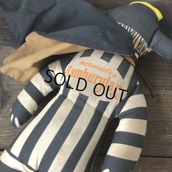 画像7: 70s Vintage McDonald's Pillow Cloth Doll Hamburglar (T560) (7)
