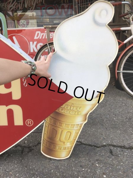 画像15: Vintage Large Dairy Queen Lighted Cone Logo Sign (T565) (15)