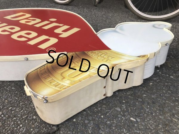 画像9: Vintage Large Dairy Queen Lighted Cone Logo Sign (T565) (9)
