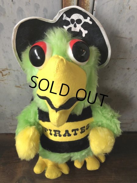 画像8: 70s Vintage MLB Pittsburgh Pirates Parrot Doll 41cm (T564) (8)