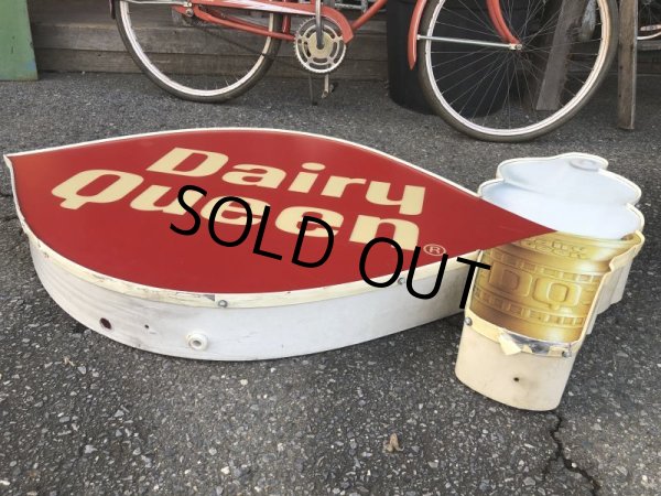 画像10: Vintage Large Dairy Queen Lighted Cone Logo Sign (T565) (10)