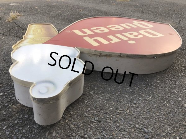 画像12: Vintage Large Dairy Queen Lighted Cone Logo Sign (T565) (12)