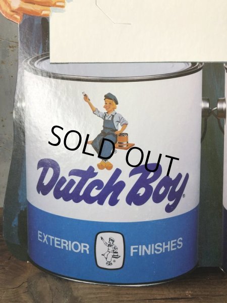 画像6: Vintage Dutch Boy Paint Store Display Life Size Cardboard Sign (T566) (6)