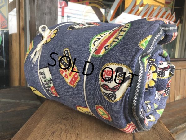 画像6: Vintage Smiley Face Hippie Sleeping Bag nice color (T567) (6)