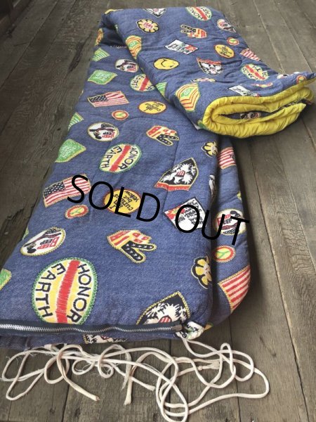 画像9: Vintage Smiley Face Hippie Sleeping Bag nice color (T567) (9)