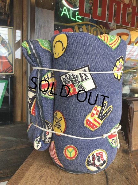 画像3: Vintage Smiley Face Hippie Sleeping Bag nice color (T567) (3)