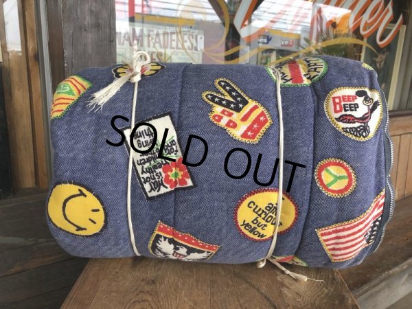 画像5: Vintage Smiley Face Hippie Sleeping Bag nice color (T567) (5)