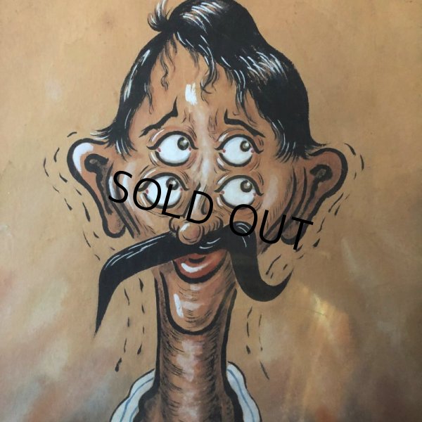 画像8: Vintage Drunkenman Double Vision Four Eyes 4 Eyed ART w/frame (T568) (8)