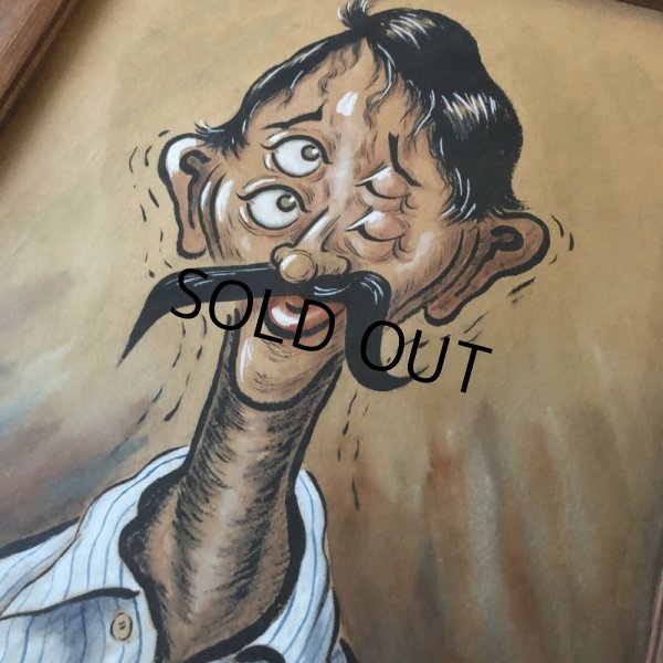 画像7: Vintage Drunkenman Double Vision Four Eyes 4 Eyed ART w/frame (T568) (7)