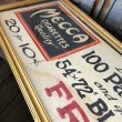 画像4: Vintage Mecca Cigarette Advertising Hand Printed, Framed,Store Sign (T571) (4)