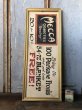 画像1: Vintage Mecca Cigarette Advertising Hand Printed, Framed,Store Sign (T571) (1)