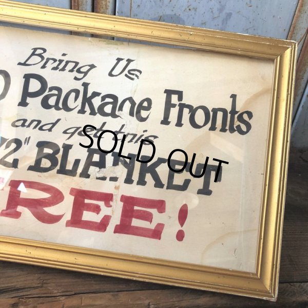 画像5: Vintage Mecca Cigarette Advertising Hand Printed, Framed,Store Sign (T571) (5)