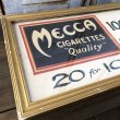 画像3: Vintage Mecca Cigarette Advertising Hand Printed, Framed,Store Sign (T571) (3)