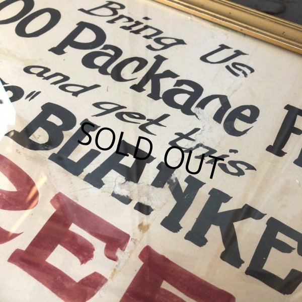 画像8: Vintage Mecca Cigarette Advertising Hand Printed, Framed,Store Sign (T571) (8)