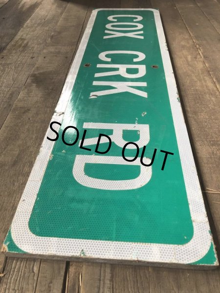 画像5: Vintage Road Sign COX CRK RD (T577) (5)