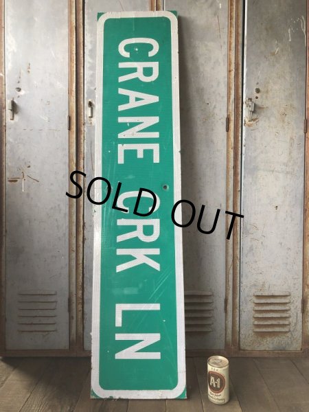 画像2: Vintage Road Sign CRANE CRK LN (T560) (2)
