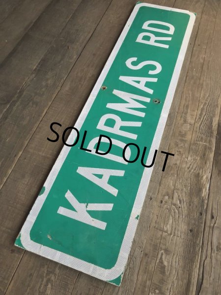 画像9: Vintage Road Sign KADRMAS RD (T573) (9)