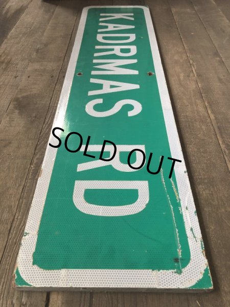 画像5: Vintage Road Sign KADRMAS RD (T572) (5)