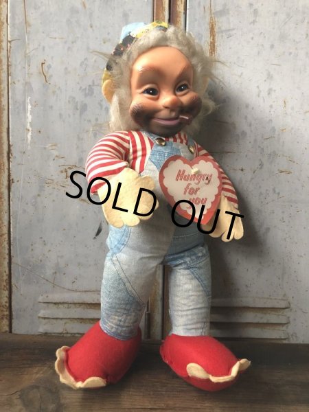 画像1: Vintage Rushton Hobo Rubber Face Valentine Doll (T564) (1)