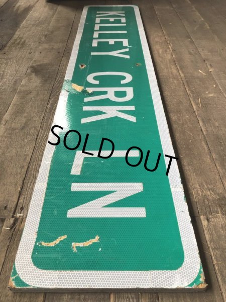 画像5: Vintage Road Sign KELLEY CRK LN (T575) (5)