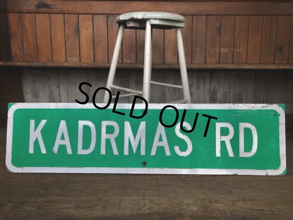 画像7: Vintage Road Sign KADRMAS RD (T572) (7)