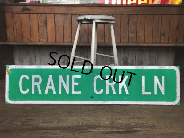 画像7: Vintage Road Sign CRANE CRK LN (T574) (7)