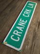 画像8: Vintage Road Sign CRANE CRK LN (T574) (8)