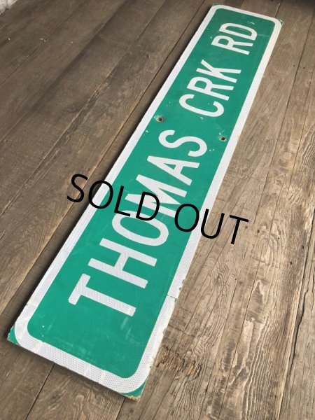 画像8: Vintage Road Sign THOMAS CRK RD (T579) (8)