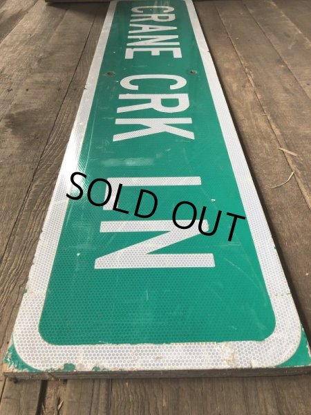 画像6: Vintage Road Sign CRANE CRK LN (T560) (6)